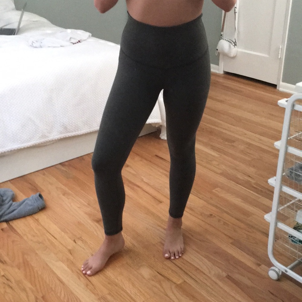 Green cotton lululemon leggings